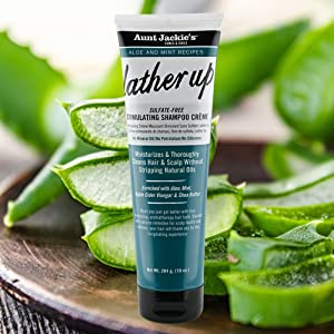AJ Aloe & Mint Lather up  Shampoo Estimulante Sem Sulfato