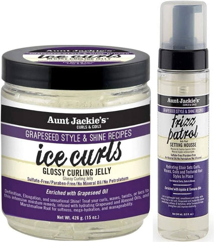 Aunt Jackie's Ice curl & Frizzy Grapeseed