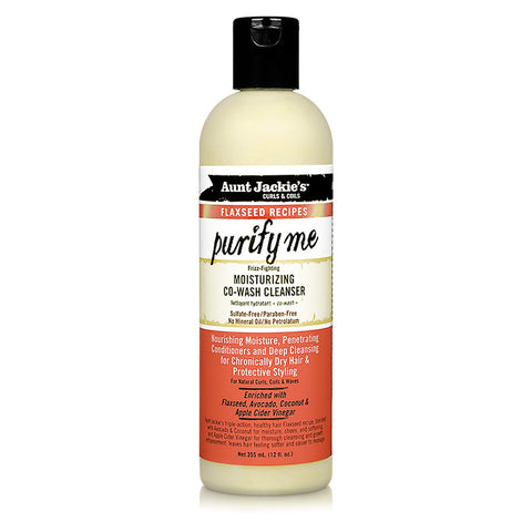 Aunt Jackie's Curls & Coils Flaxseed Recipes Purify Me Moisturizing CoWash Cleanser (12 oz.)