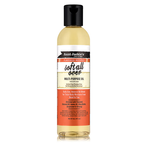 Aunt Jackie's Curls & Coils Flaxseed Recipes Soft All Over MultiPurpose Oil (8 oz.)